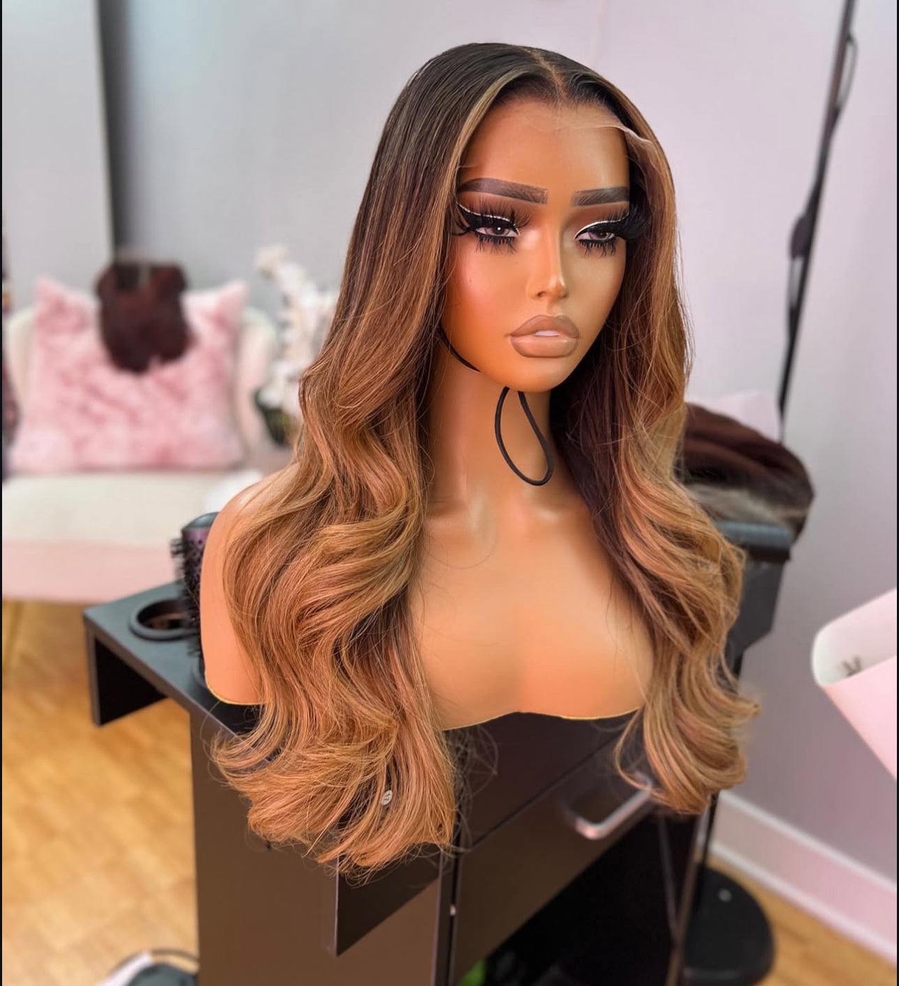 “16inch Blonde 5x5 Wig