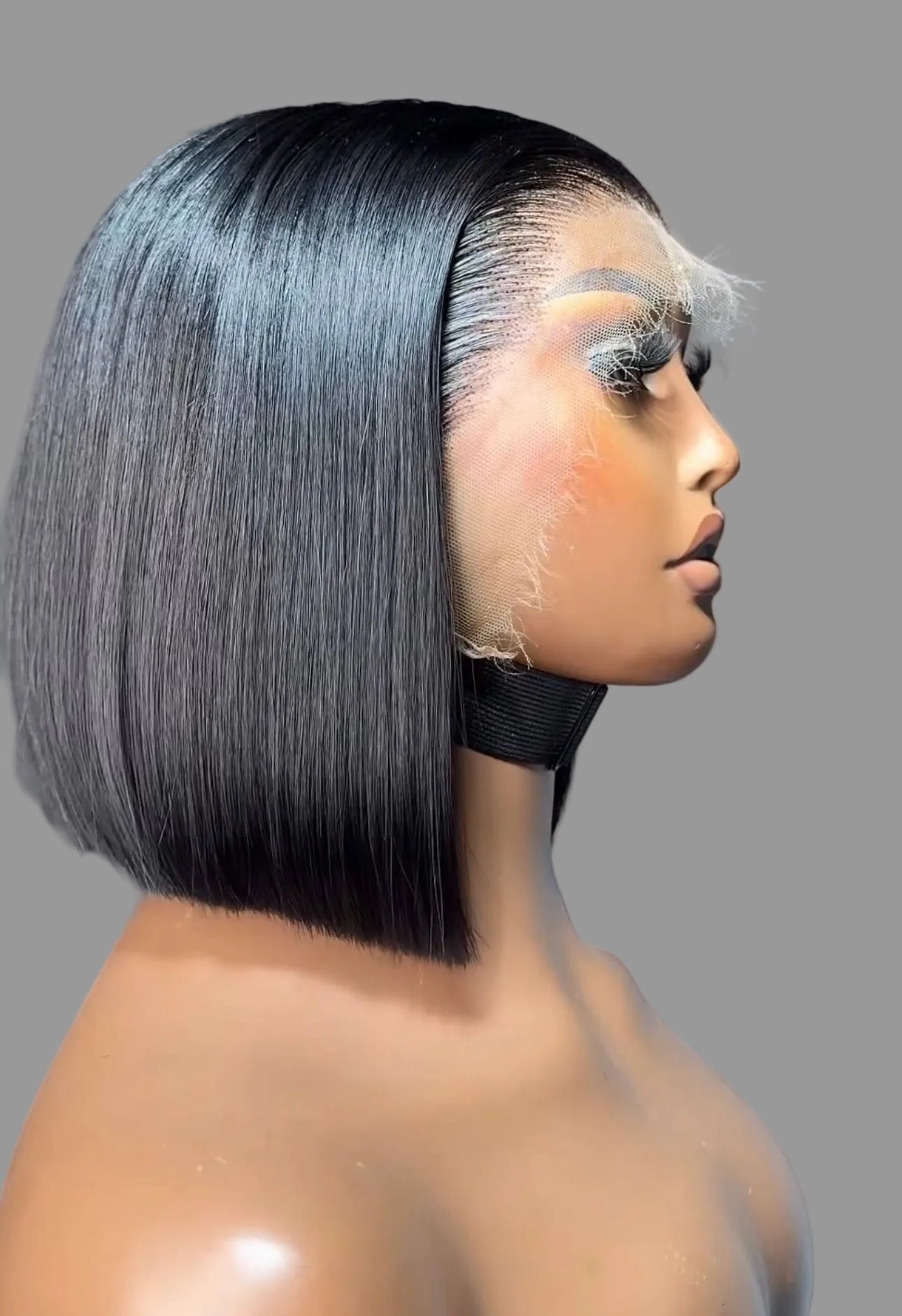 “8inch Vietnamese Glueless Full Frontal HD Wig
