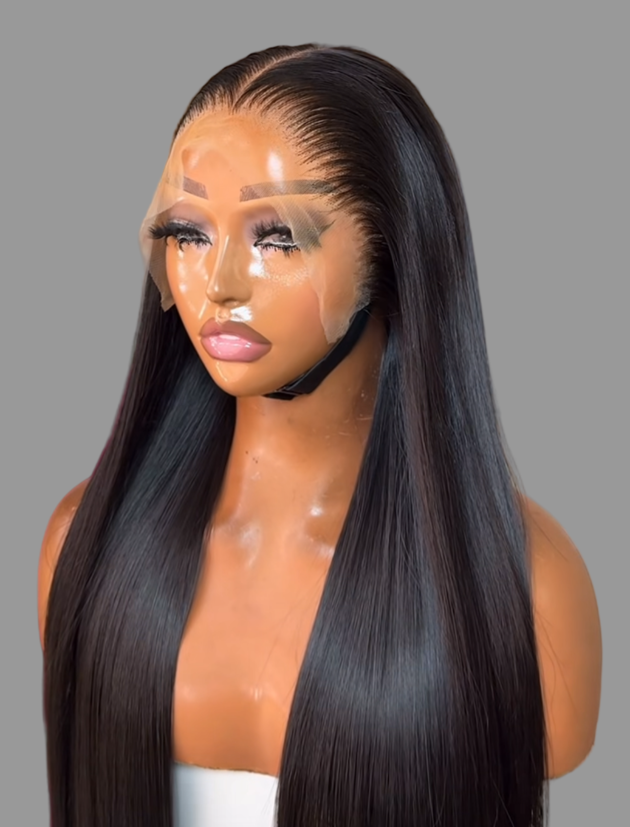 “20inch Double Drawn Glueless Full Frontal Wig
