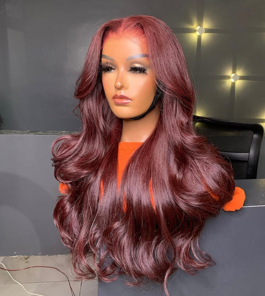 *5x5 Burgundy DD Wigs 20β - 26β