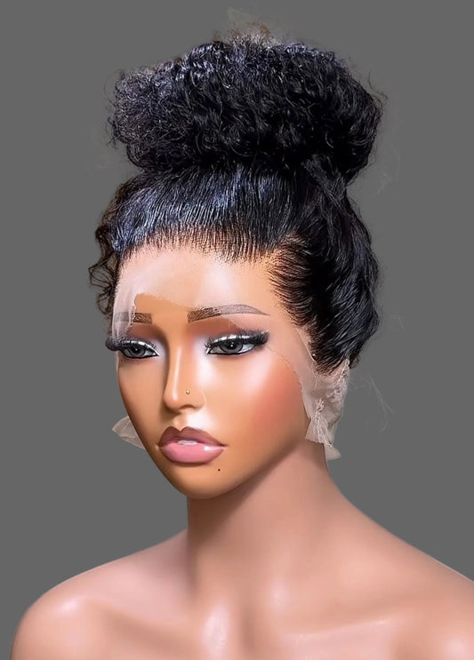 *24inch Curly 360 Closure Glueless Wig