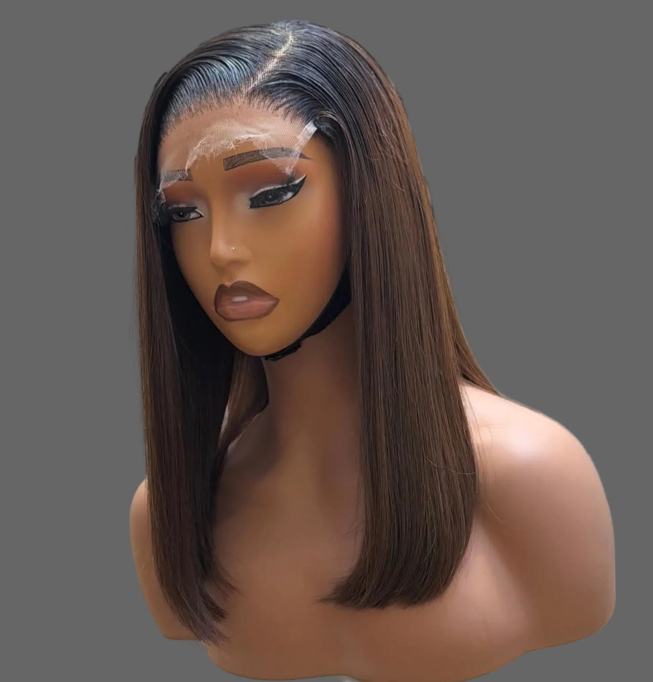 “12” 5x5 Ombré SD Straight Wig