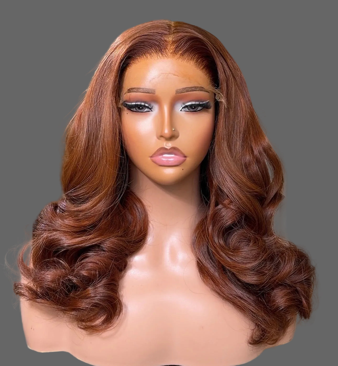 “18inch 5x5 DD Custom Colour Styled Wig