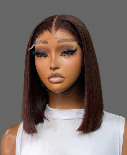 “10inch 5x5 Vietnamese Brown HD Lace Wig
