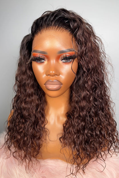 ***Browny 5x5 HD Curly Wigs