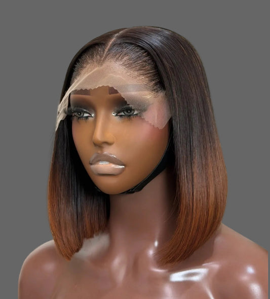 “10” 5x5 Double Drawn Ombré Wig