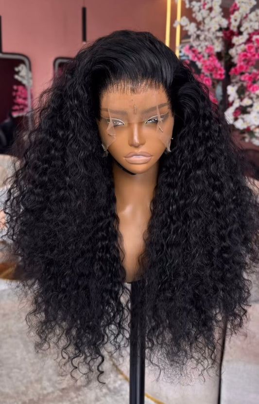 Glueless Full Frontal Curly Wigs