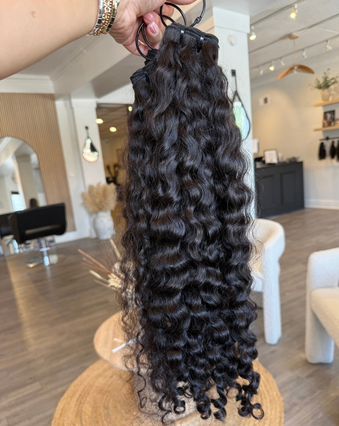 “Raw Double Drawn Curly Bundles