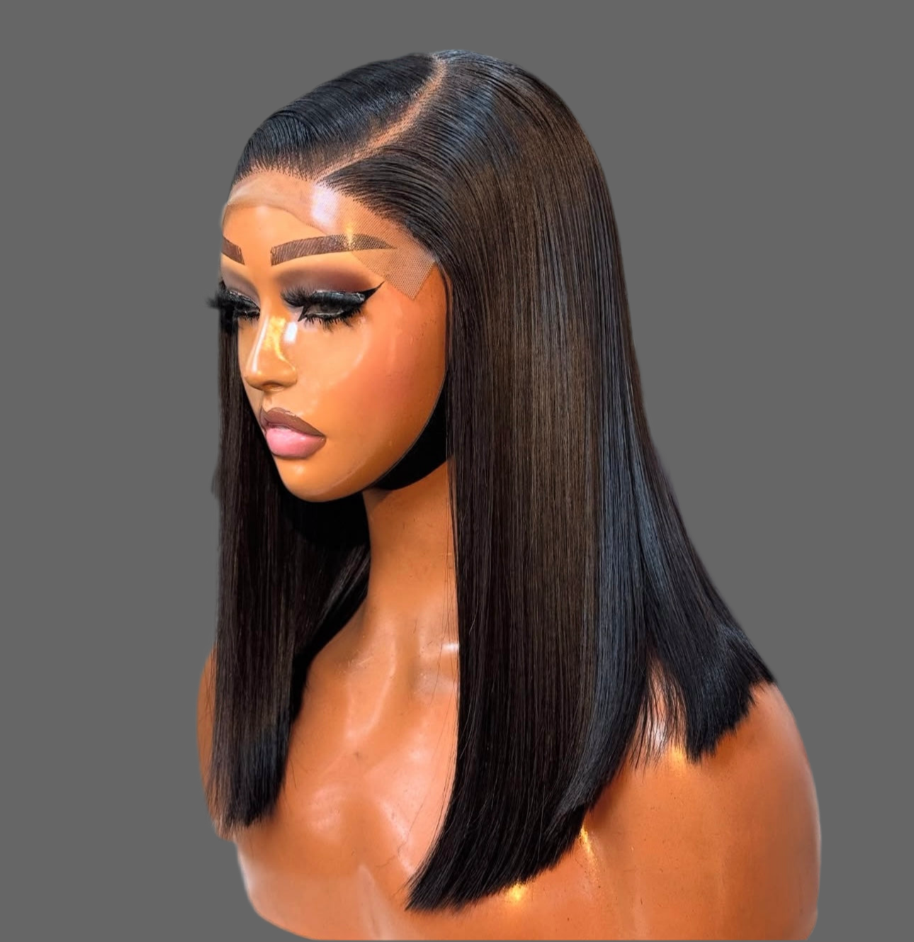 “12inch 5x5 Vietnamese HD Lace Wig