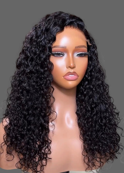 “18inch 5x5 HD Curly Wig