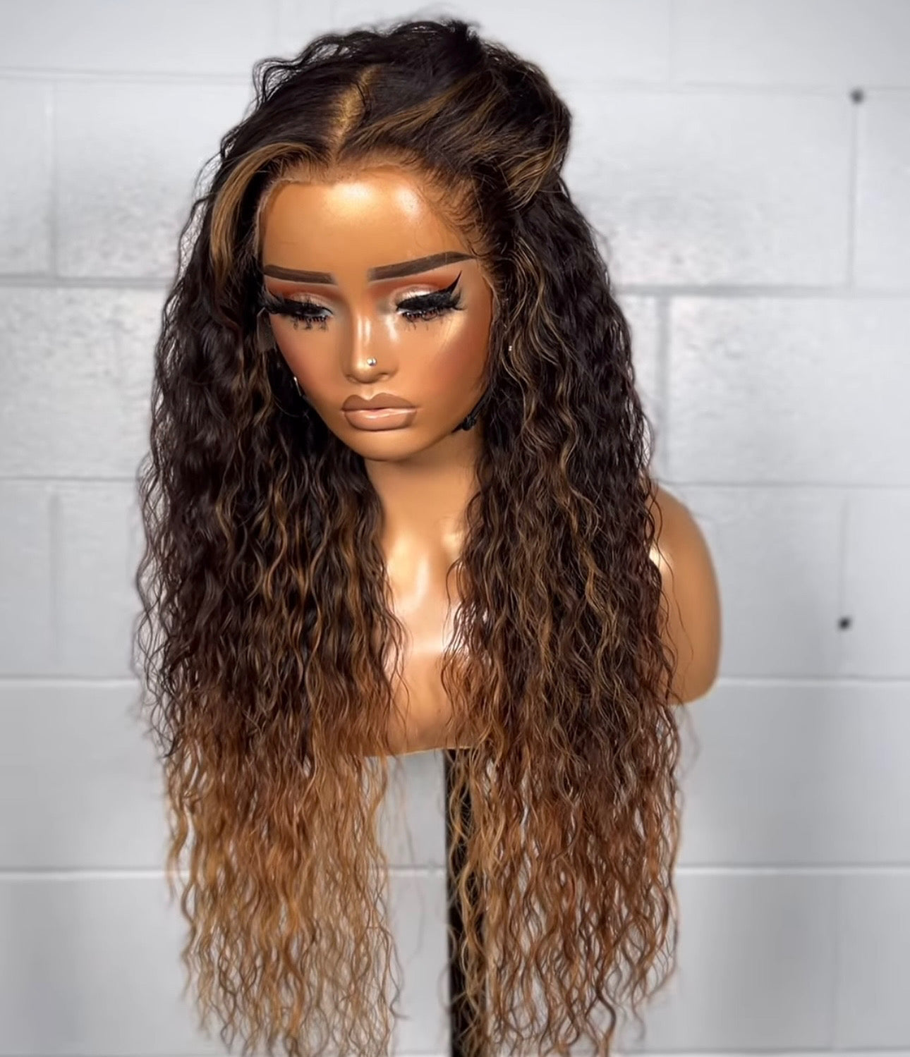 “18inch Two Tone Glueless Full Frontal Wig