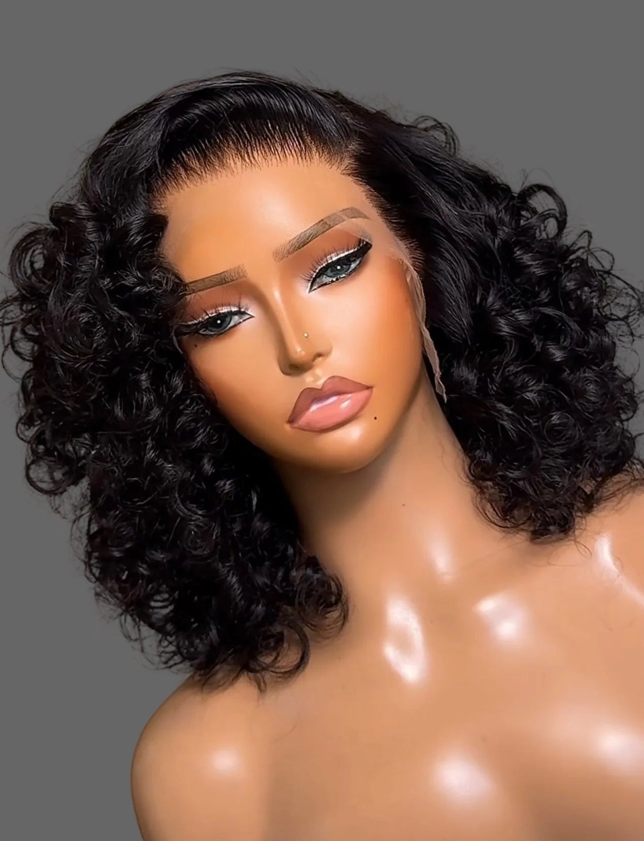 “12” Glueless 13x4 Big Curly Wigs