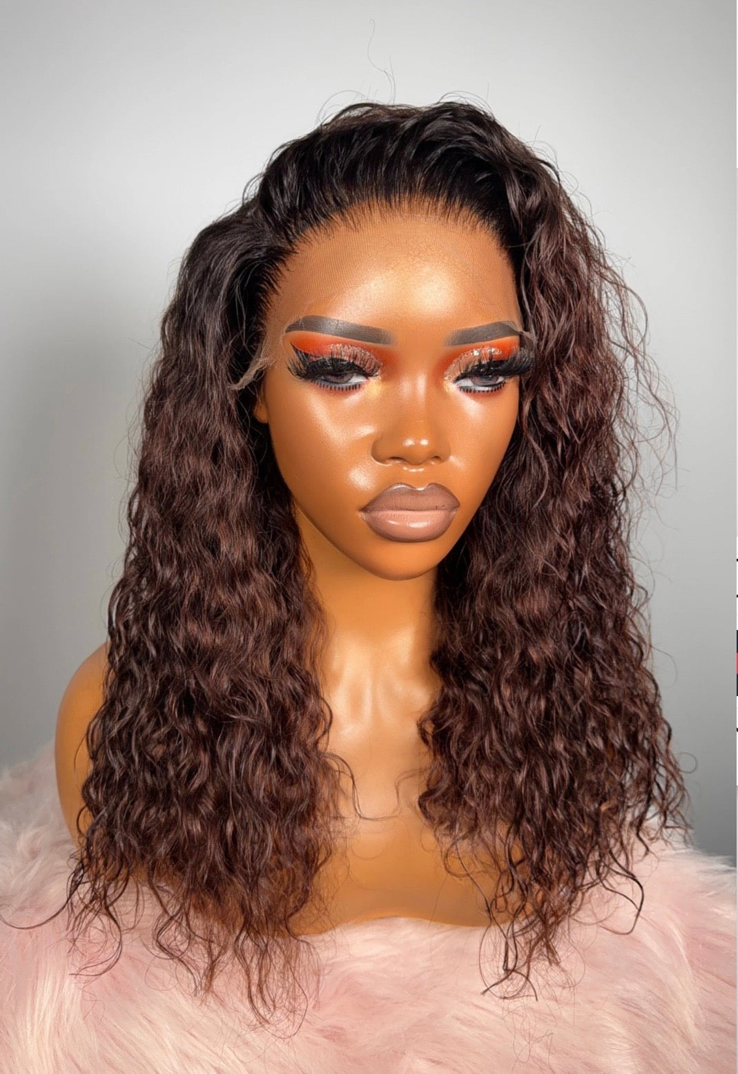 ***Browny 5x5 HD Curly Wigs