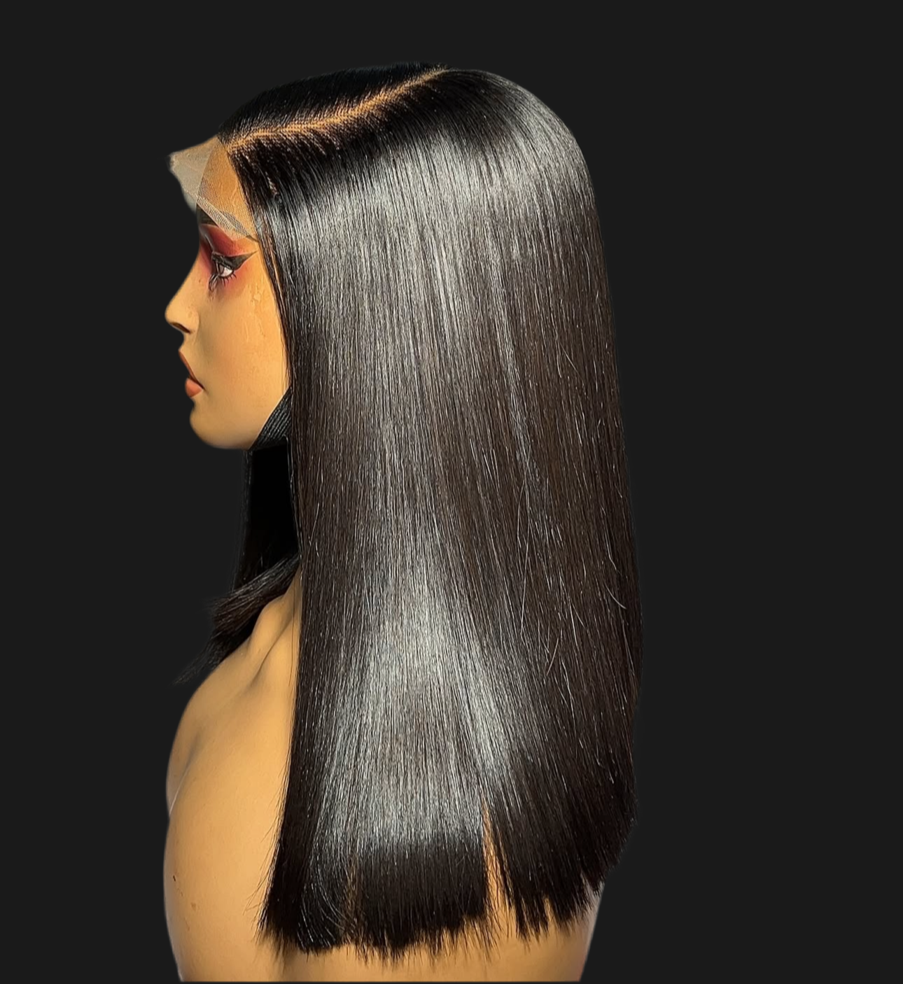 “12inch 5x5 Vietnamese HD Lace Wig