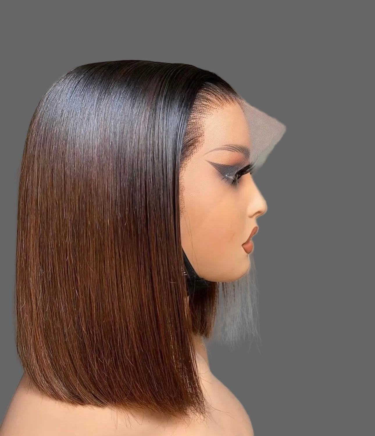 “10” Glueless 13x4 Ombré Single Drawn Wig
