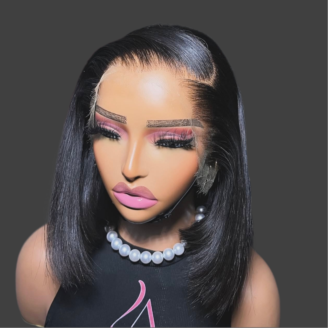 Vietnamese Straight Glueless Full Frontal Wigs
