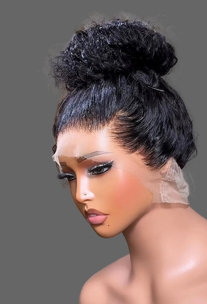 “24inch Curly 360 Closure Glueless Wig