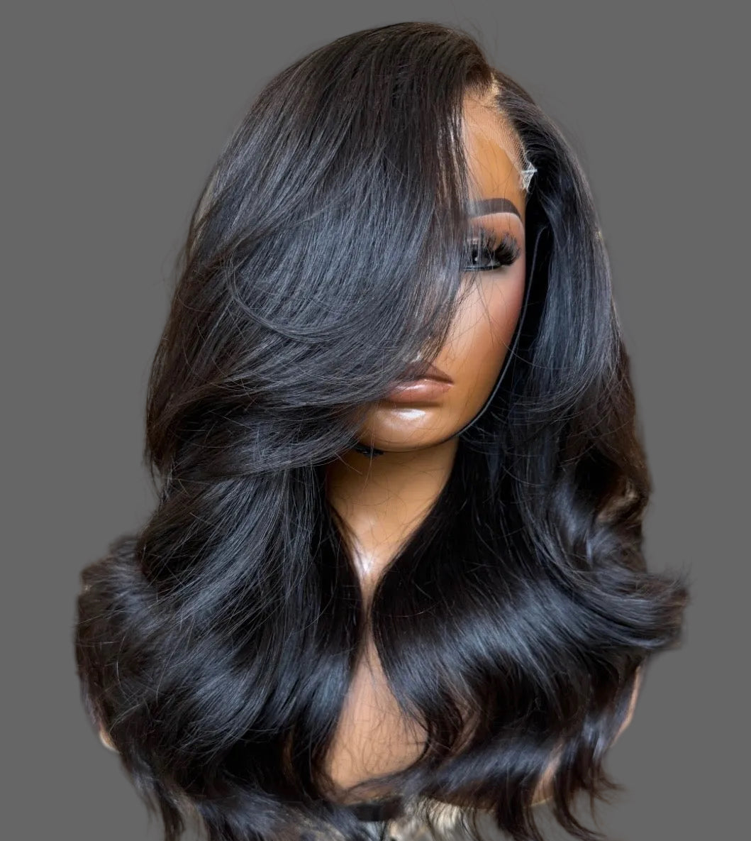 “14” 5x5 Double Drawn Styled Wig