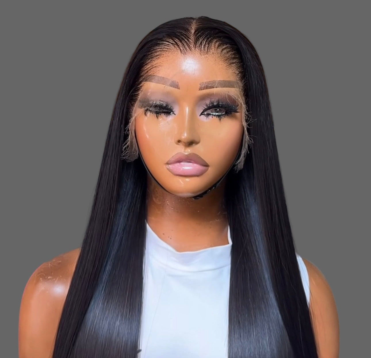 Vietnamese Straight Glueless Full Frontal Wigs