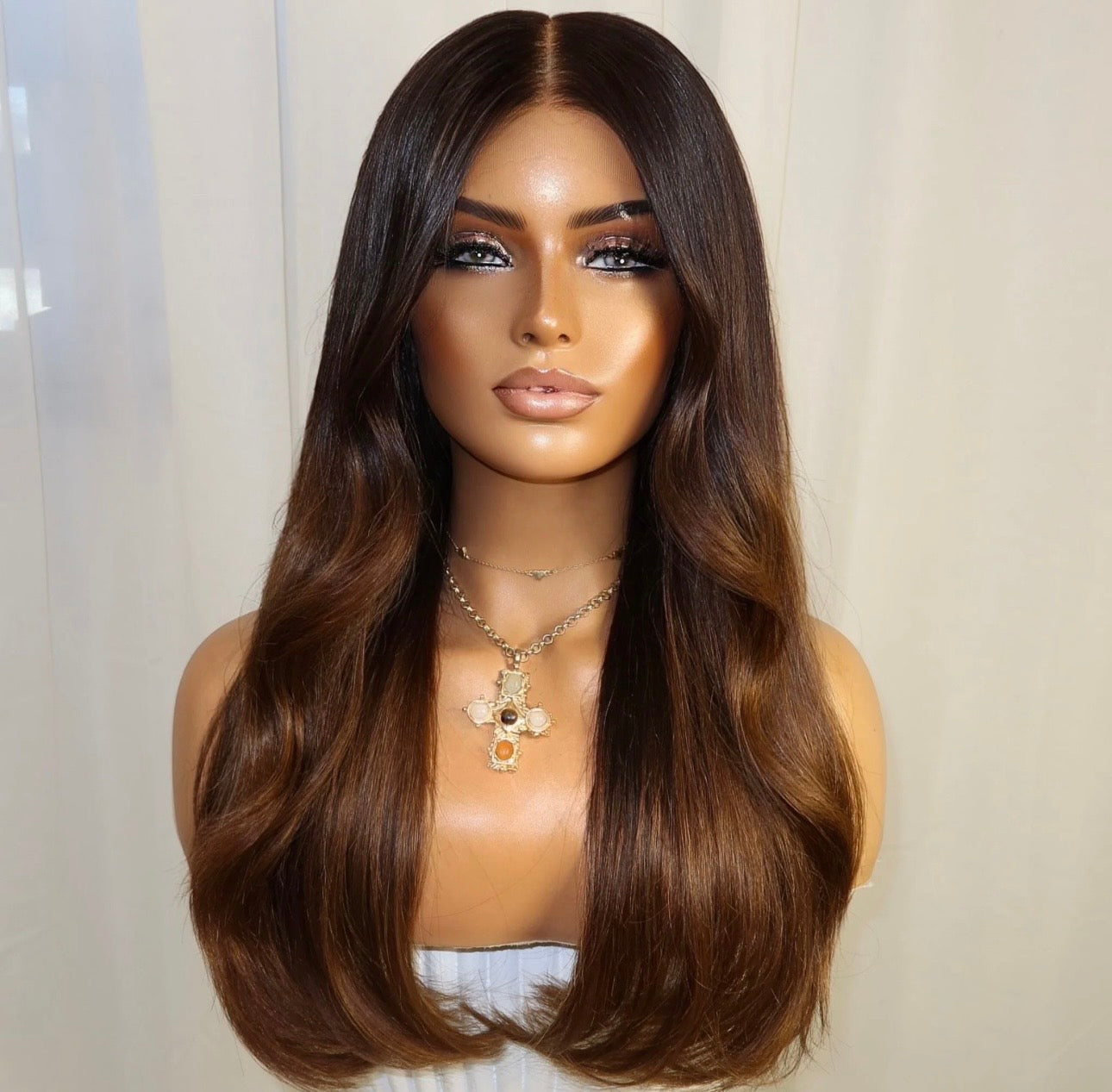 “16inch 5x5 Ombre Wig