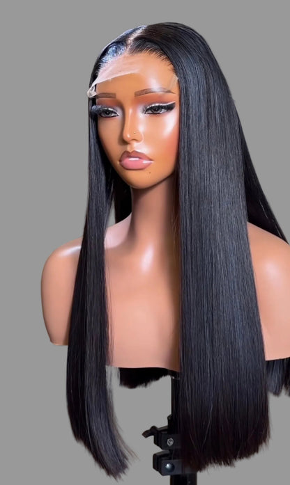 “22inch 5x5 Vietnamese HD Lace Wigs