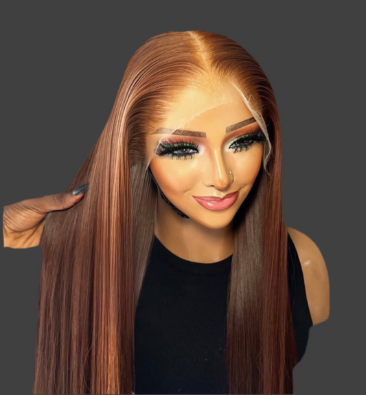 Vietnamese Straight Ombré Glueless Full Frontal Wigs