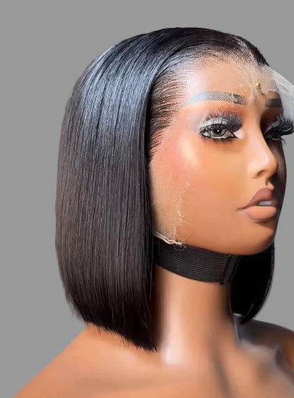 “8inch Vietnamese Glueless Full Frontal HD Wig
