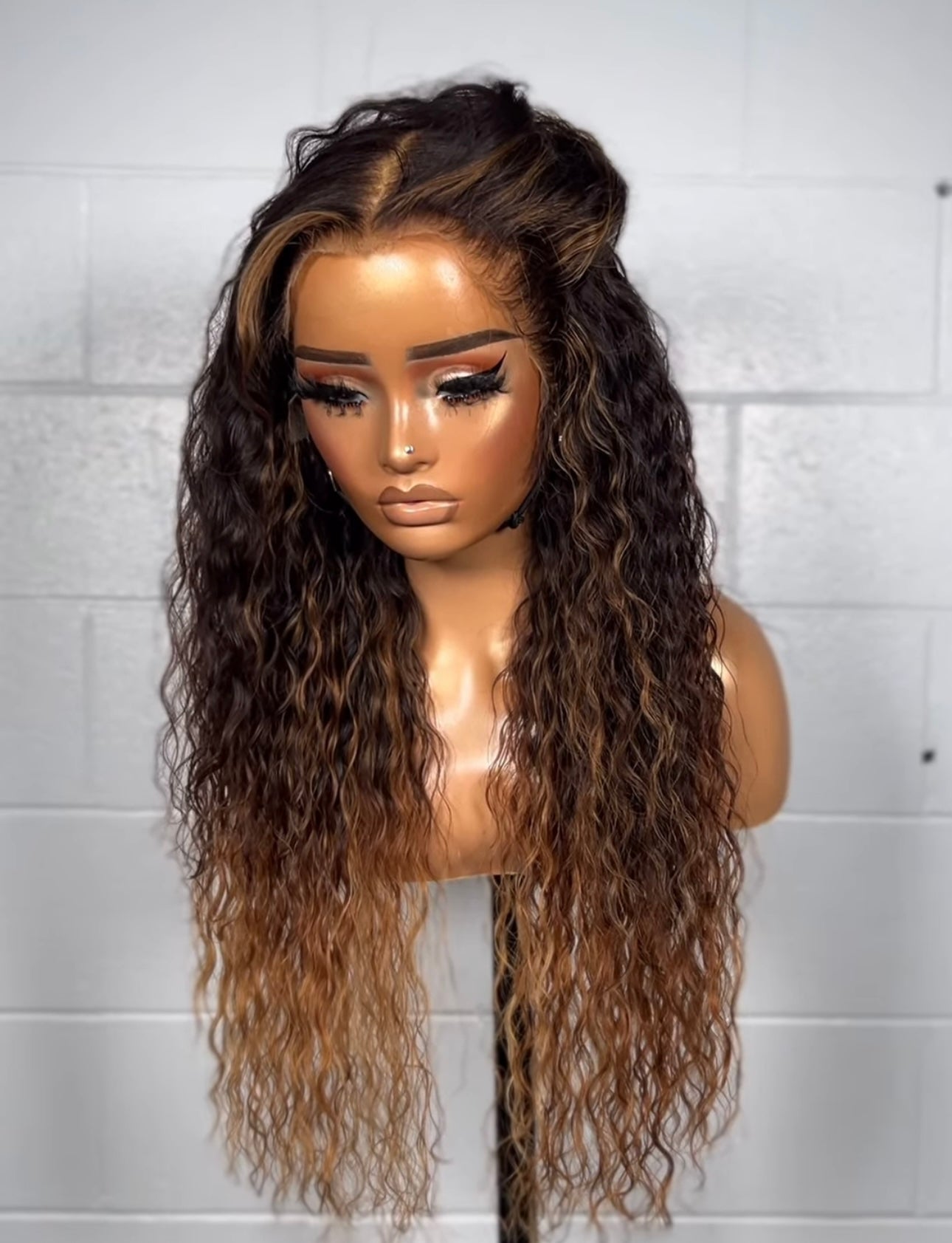 “18inch Two Tone Glueless Full Frontal Wig