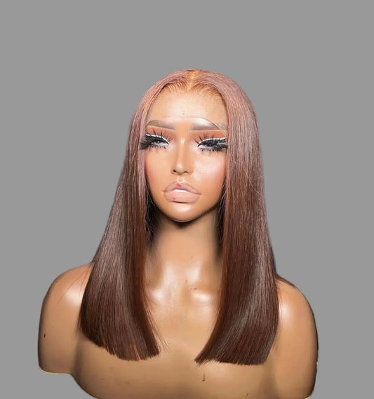 5x5 Brown Single Drawn Wigs 8” - 14”