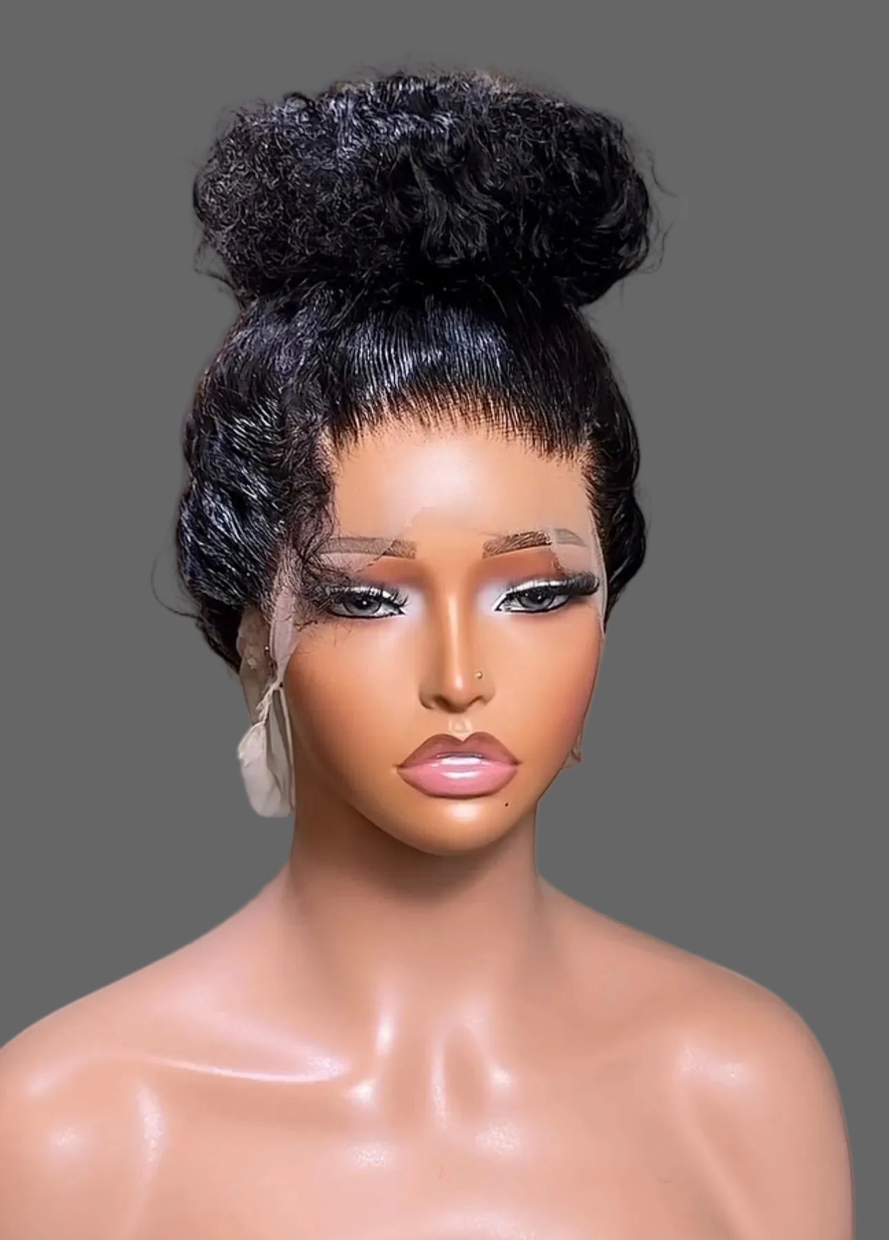 “24inch Curly 360 Closure Glueless Wig