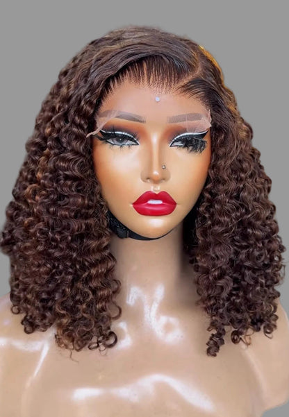 “12” 5x5 HD Burmese Browny Wig