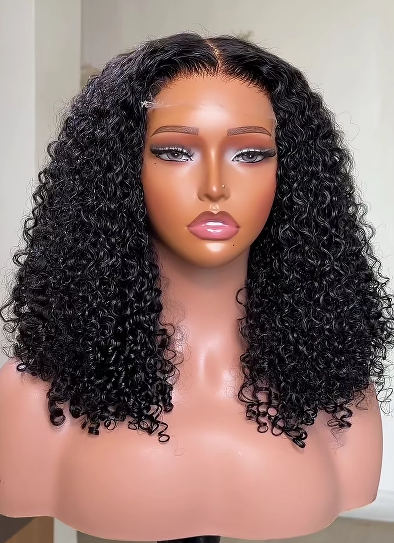 “16inch 5x5 Curly Wig