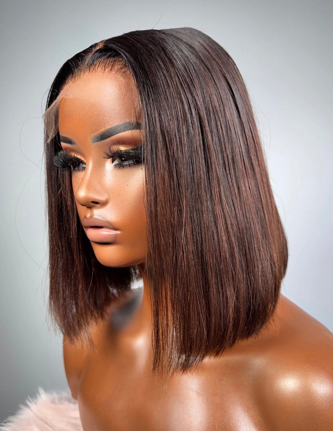 “10” 5x5 Double Drawn Ombré Wig