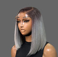 “12” 5x5 Grey Single Drawn Wigs 8”-12”