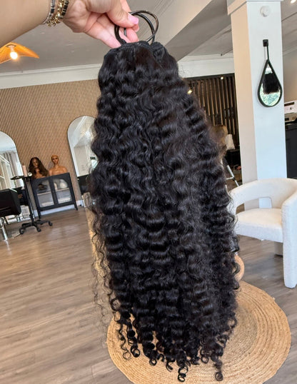 “Raw Double Drawn Curly Bundles