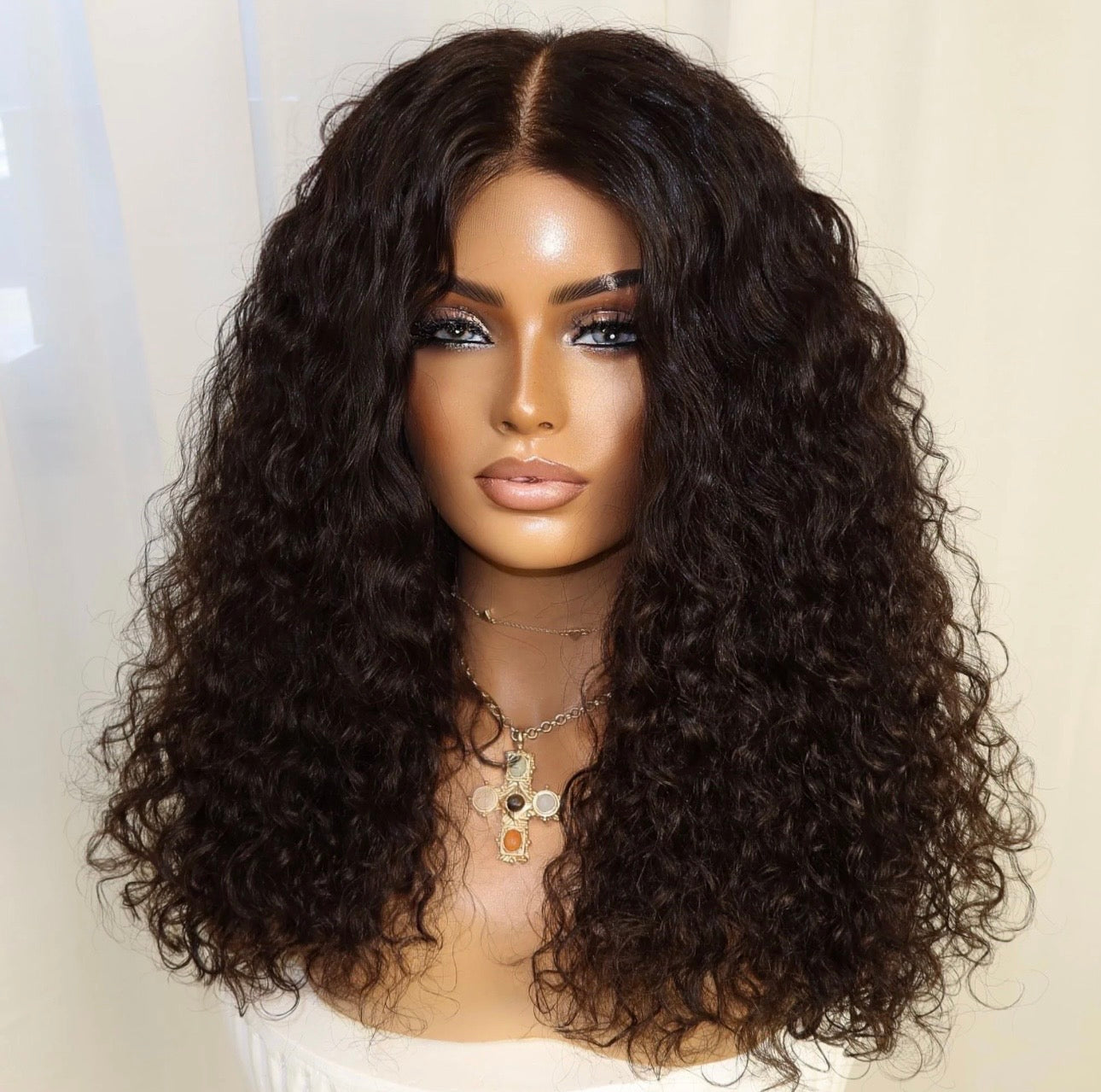 “16inch Glueless Full Frontal Wig