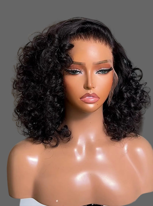 “12” Glueless Big Curly Wigs