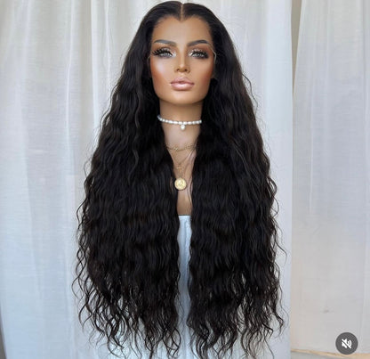 Natural Wave Full Frontal Glueless Wigs