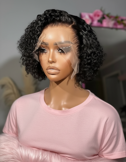 Curly Glueless Full Frontal Wigs