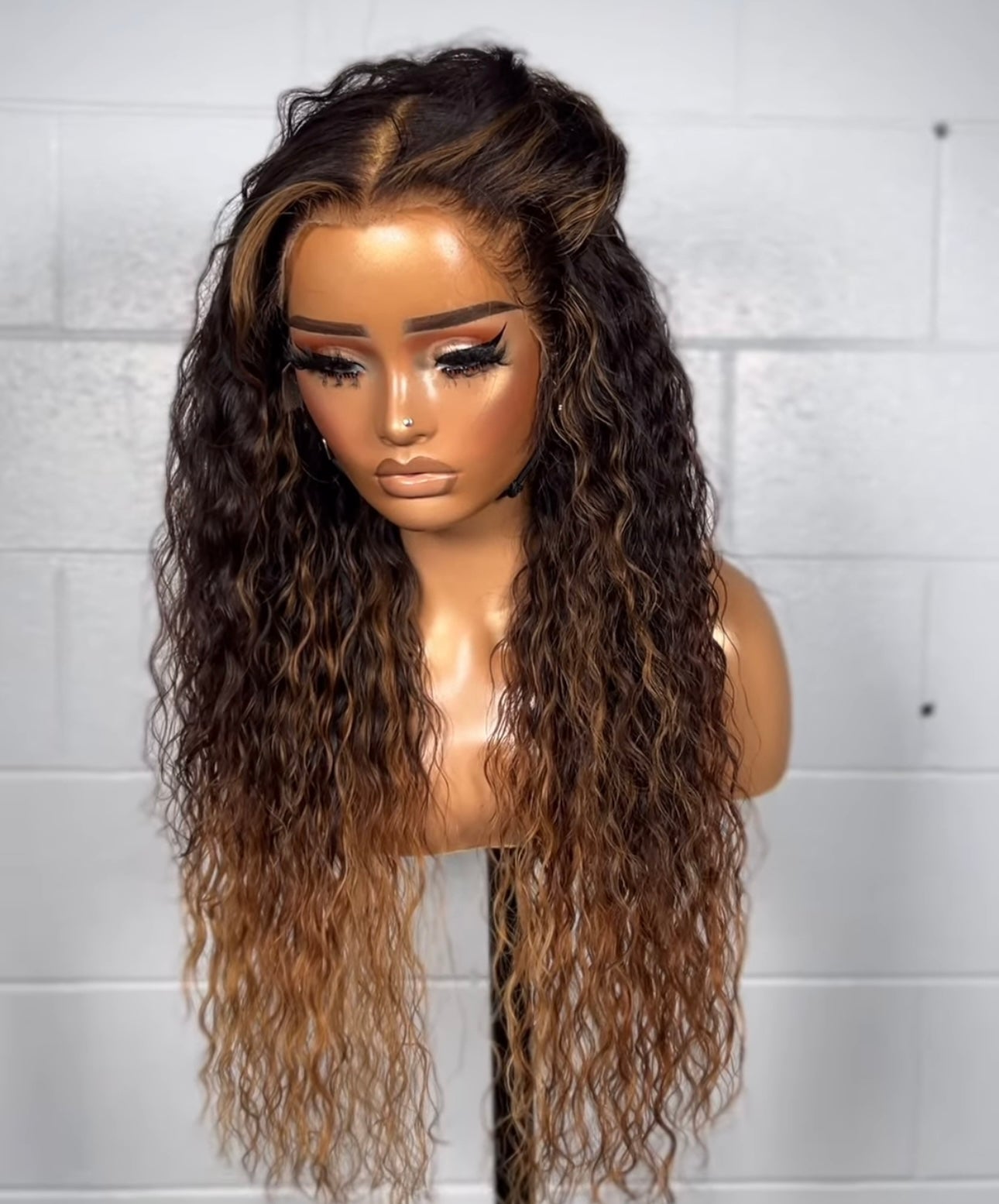 “18inch Two Tone Glueless Full Frontal Wig