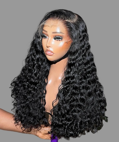 Curly Glueless Full Frontal Wigs