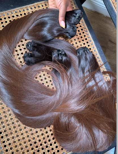 5x5 Chocolate Brown Straight Wigs