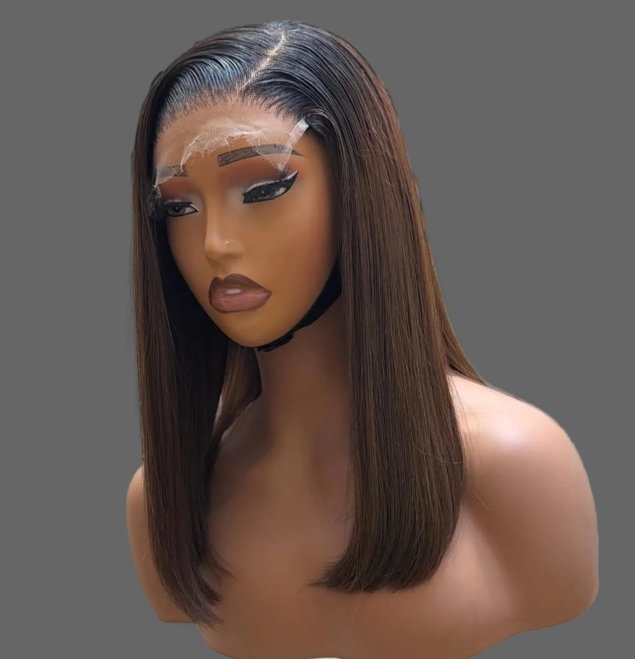 “12” 5x5 Ombré SD Straight Wig