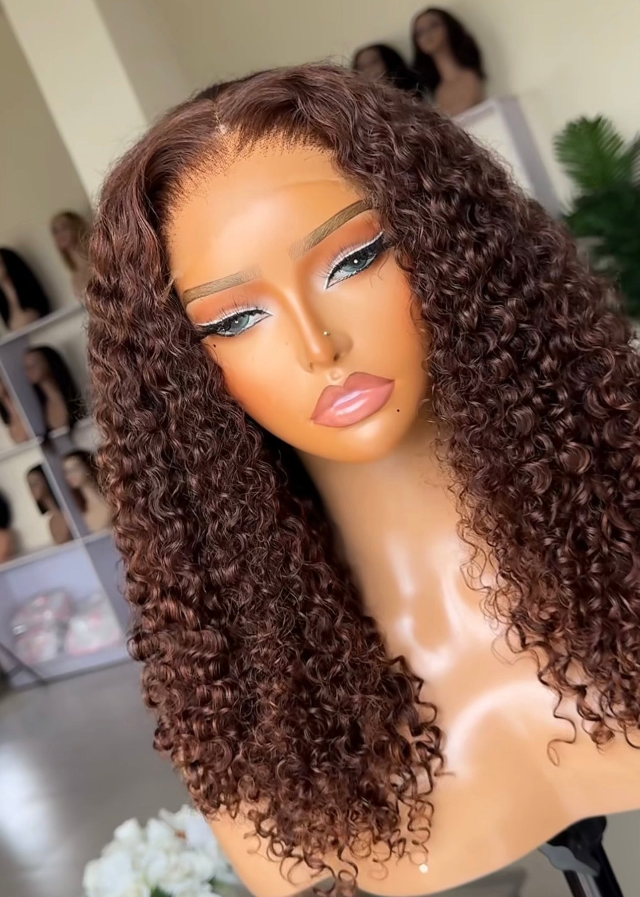 Ombre Curly 3Part Wigs