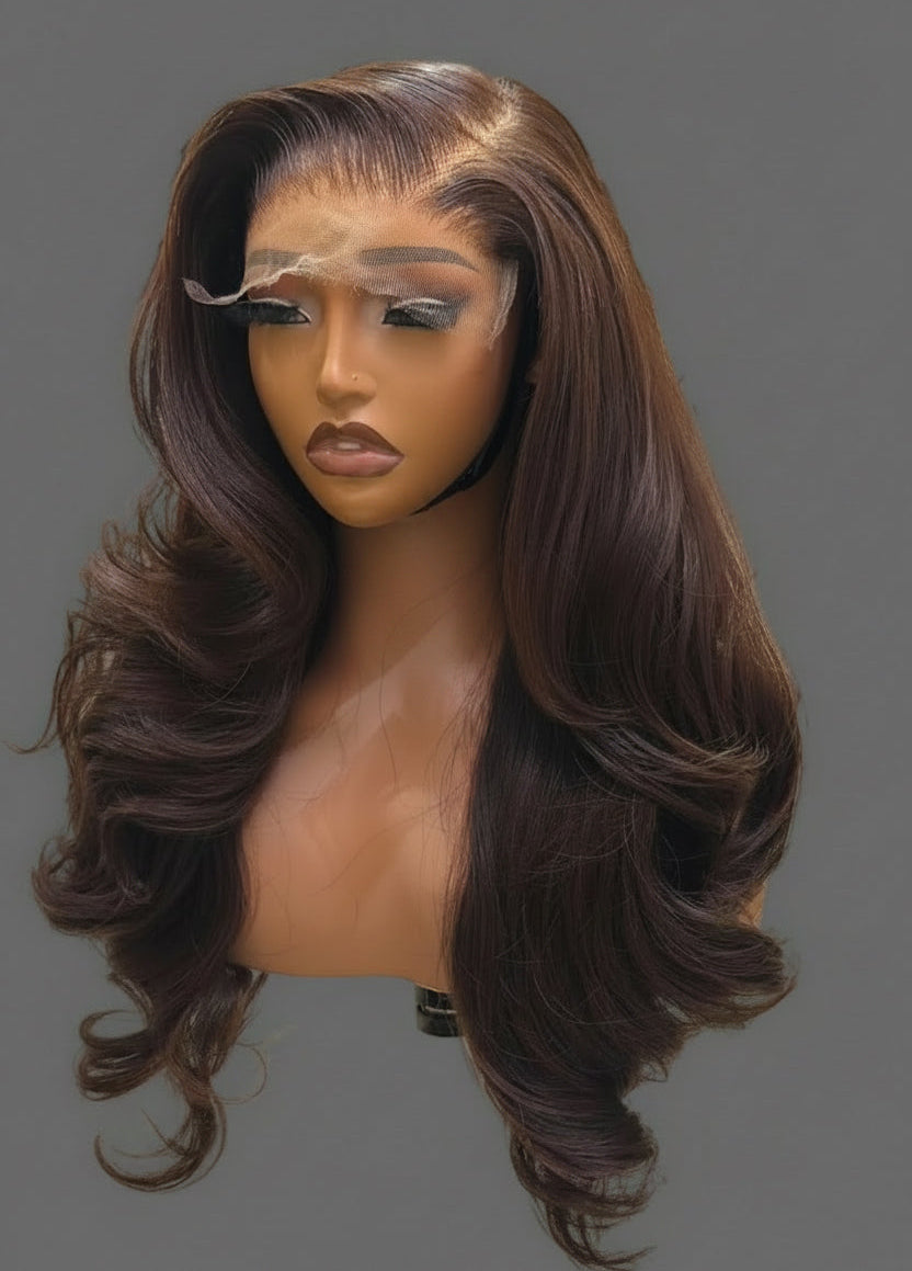 “22” 5x5 HD Browny Double Drawn Wig