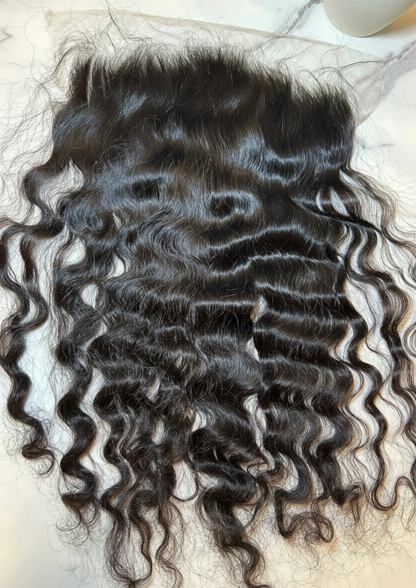 “HD Lace 13x4 Full Frontal Curly Closures only