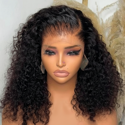 Curly Glueless Full Frontal Wigs