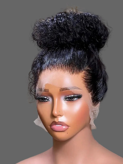 “24inch Curly 360 Closure Glueless Wig