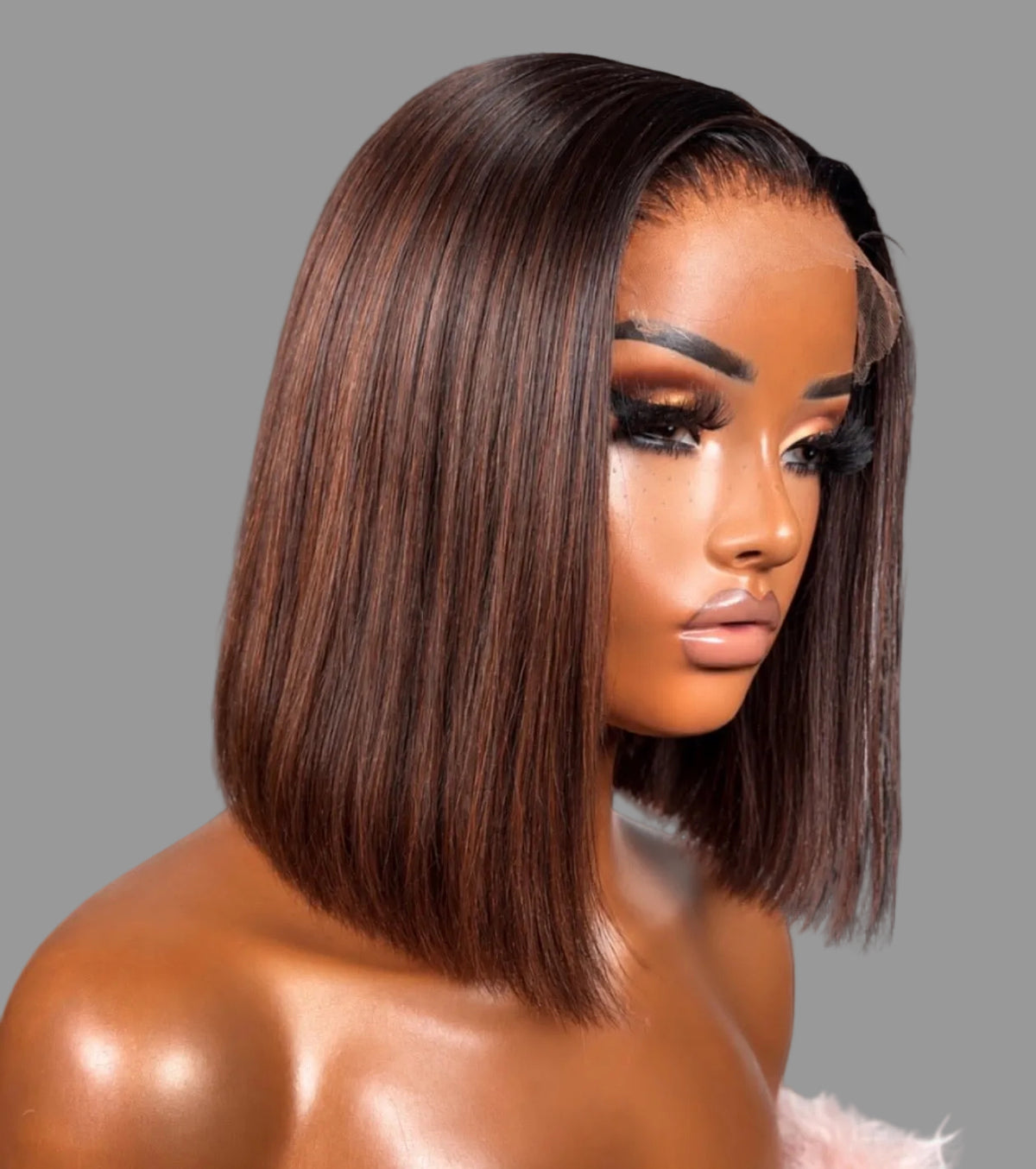 “10” 5x5 Double Drawn Ombré Wig