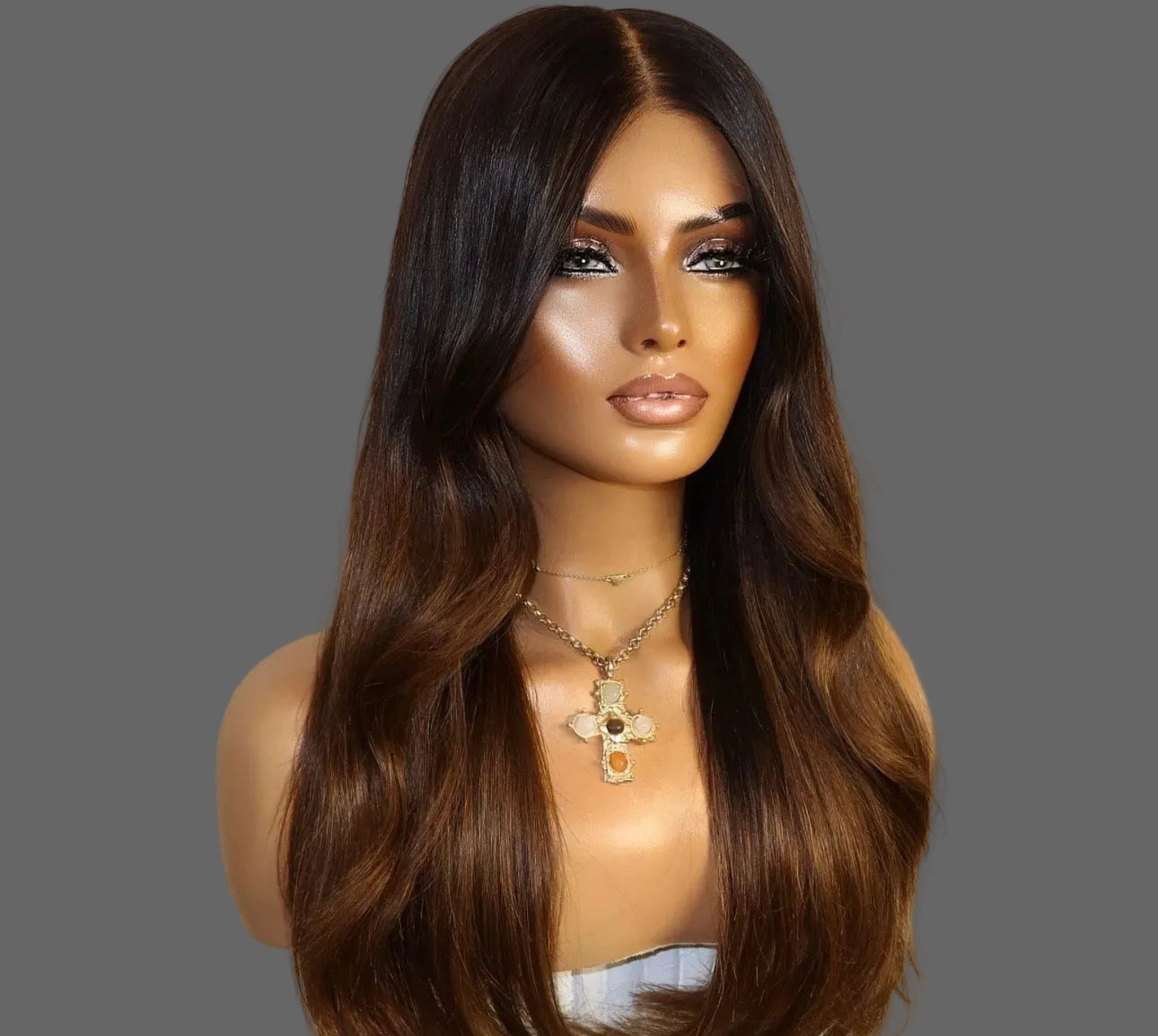 “16inch 5x5 Ombre Wig
